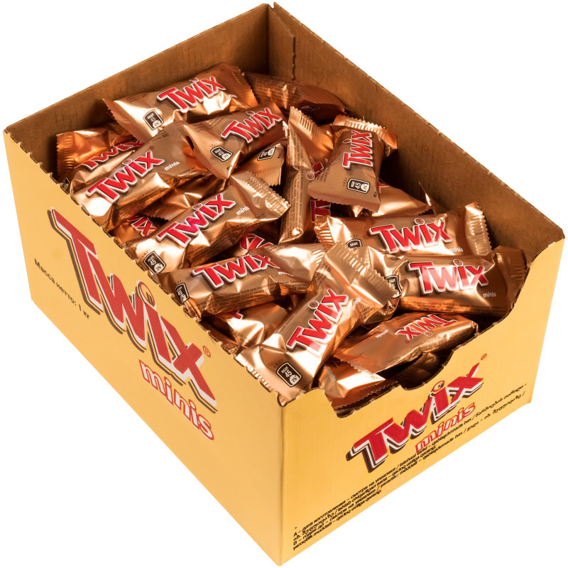 Батончик шоколадный Twix Minis с карамелью, 1кг — фото 2