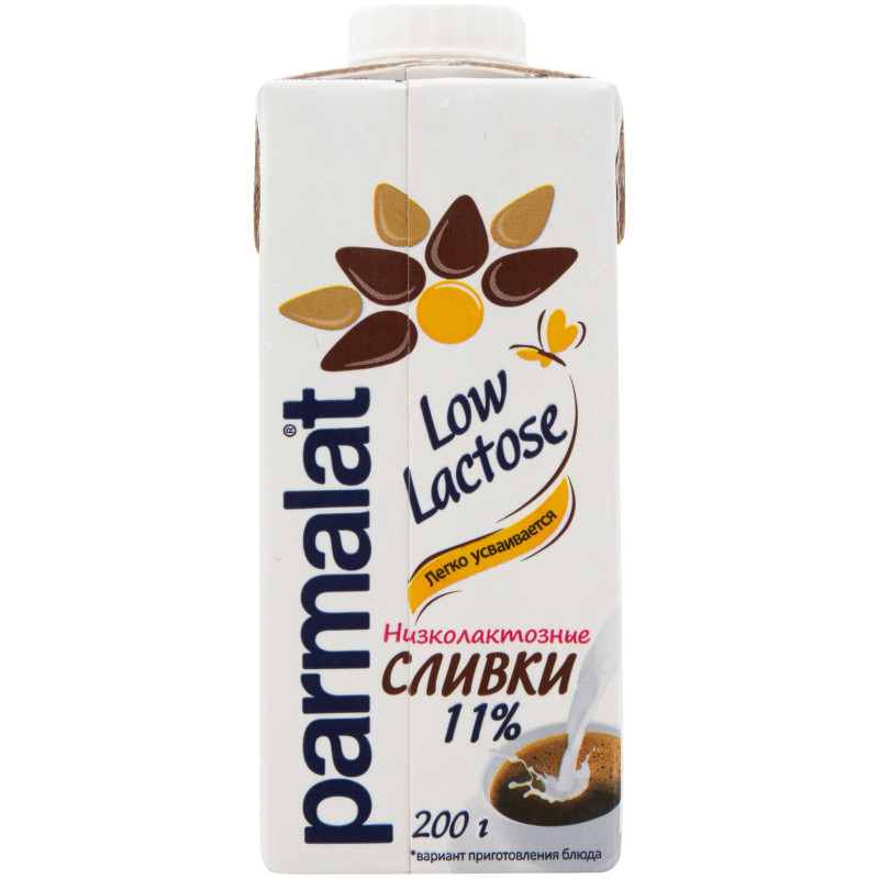 Сливки питьевые Parmalat Low Lactose низколактозные ультрапастеризованные 11%, 200мл — фото 3