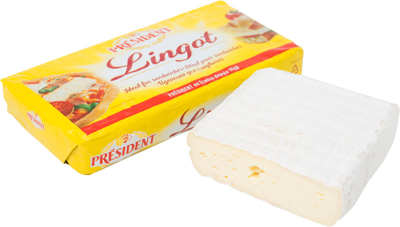 Сыр мягкий President Lingot с белой плесенью 60% — фото 1