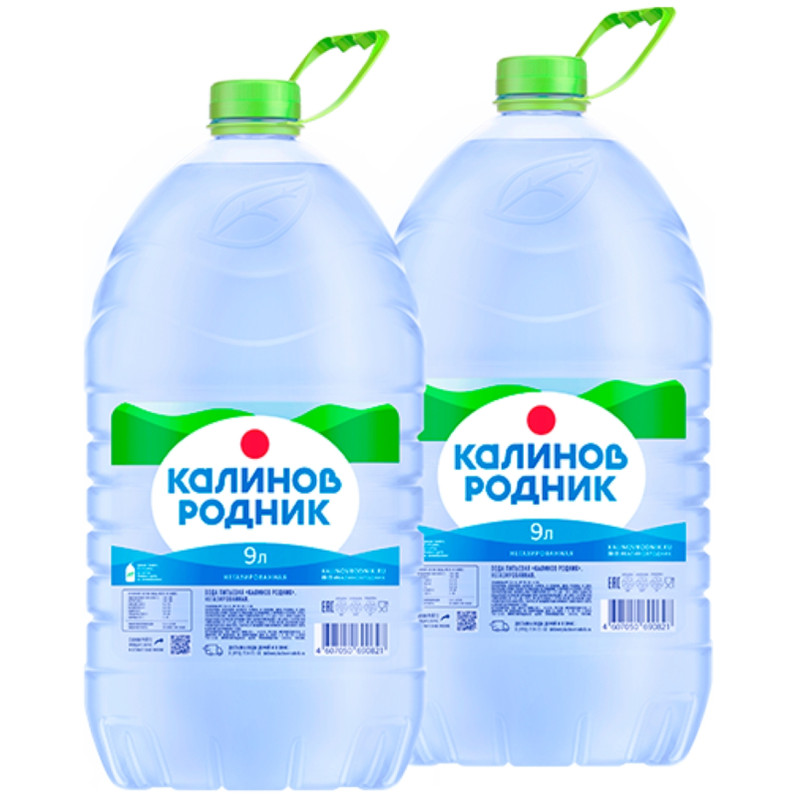 Вода Калинов Родник питьевая негазированная, 9л — фото 1