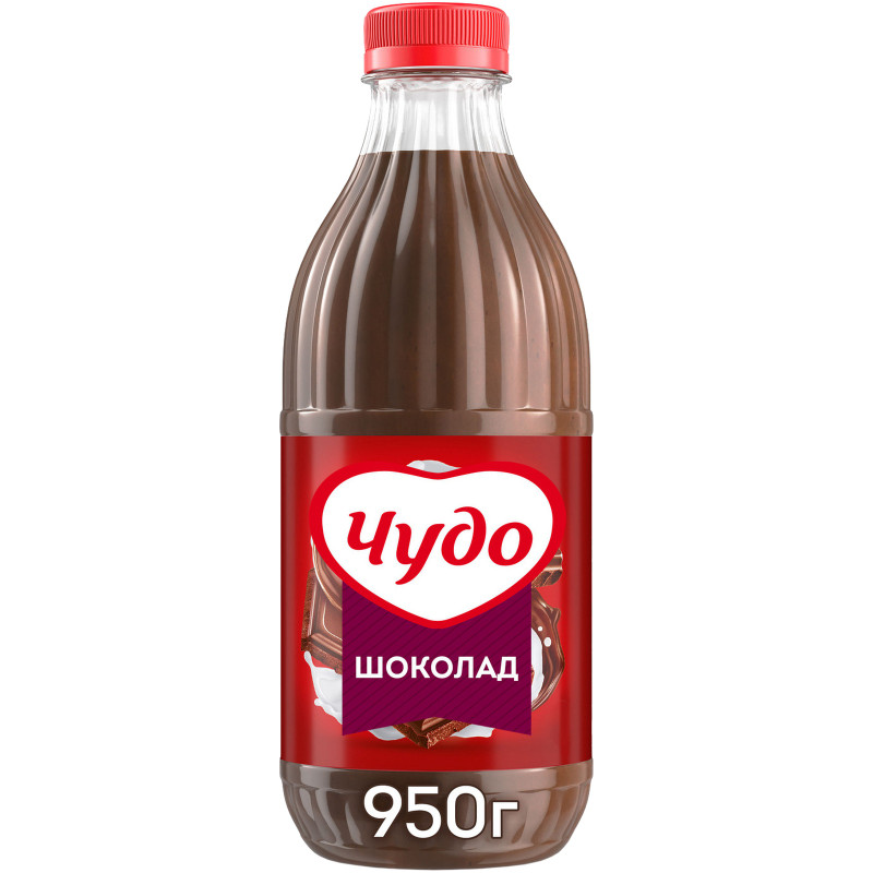 Коктейль молочный Чудо Шоколад 2%, 950мл - купить с доставкой в Москве в  Перекрёстке