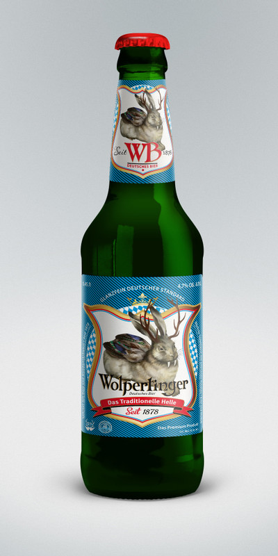 Пиво Wolpertinger Традиционное светлое 4.7%, 450мл