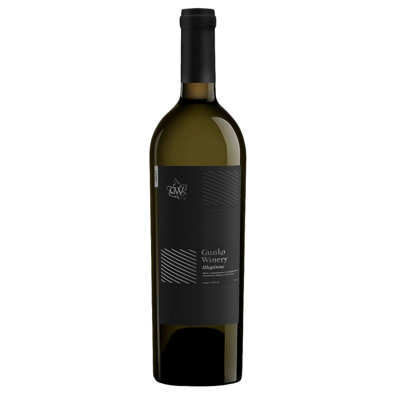 Вино Gunko Winery Шардоне белое сухое 14%, 750мл