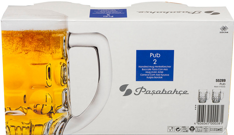 Кружка Pasabahce Паб для пива 2шт, 500мл — фото 1