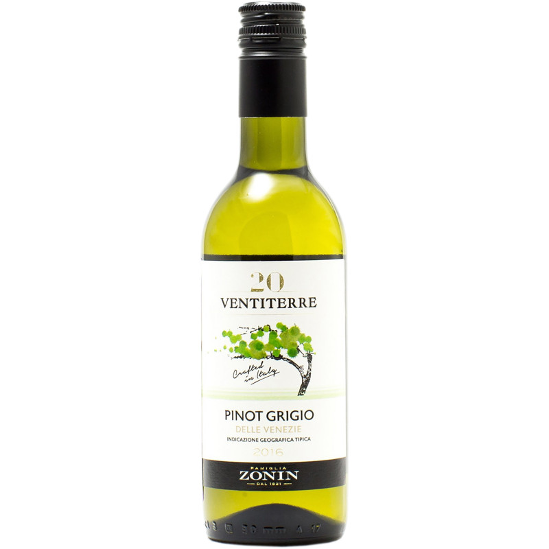 Вино Zonin Pinot Grigio Delle Venezie DOC белое полусухое 12%, 250мл
