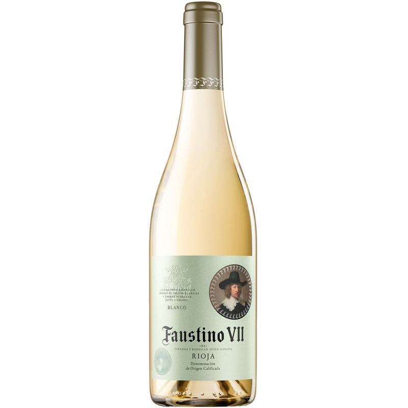 Вино Faustino VII Viura Rioja DOC белое сухое 12%, 750мл