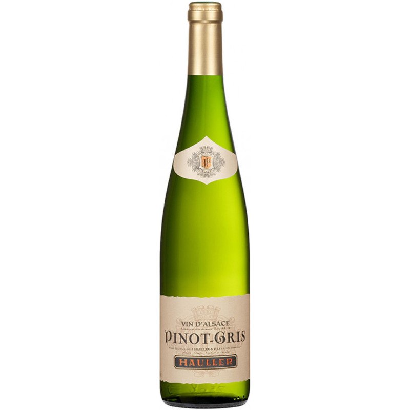 Вино Pinot Gris Alsace AOC Hauller белое полусухое 12.5%, 750мл