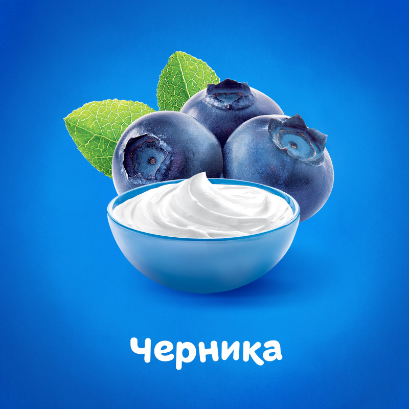Творог фруктовый Агуша Черника 3.9% с 6 месяцев, 100г — фото 2