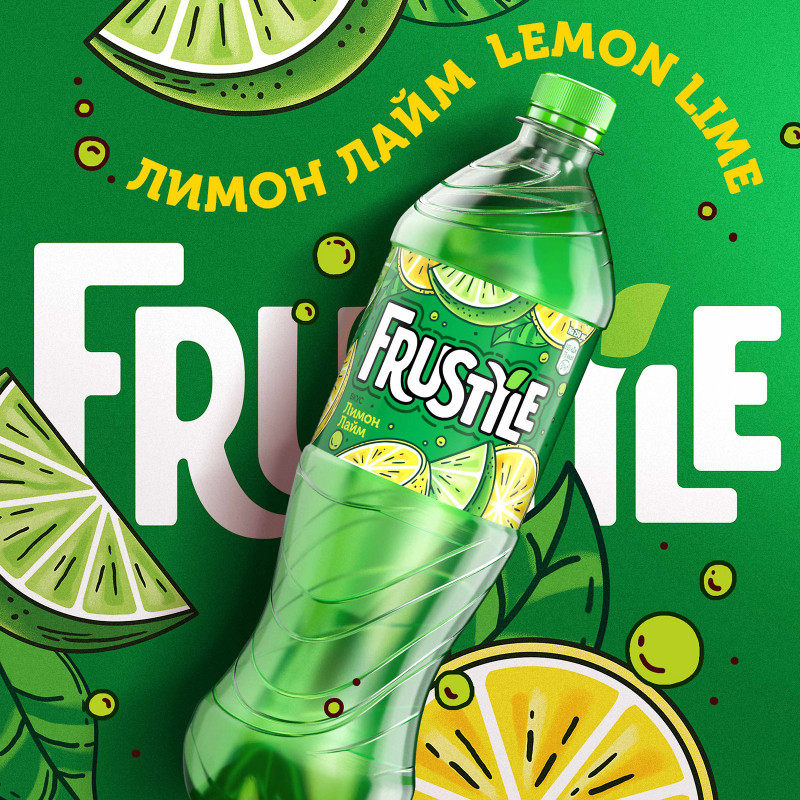 Напиток газированный Frustyle Лимон-Лайм 1л — фото 2