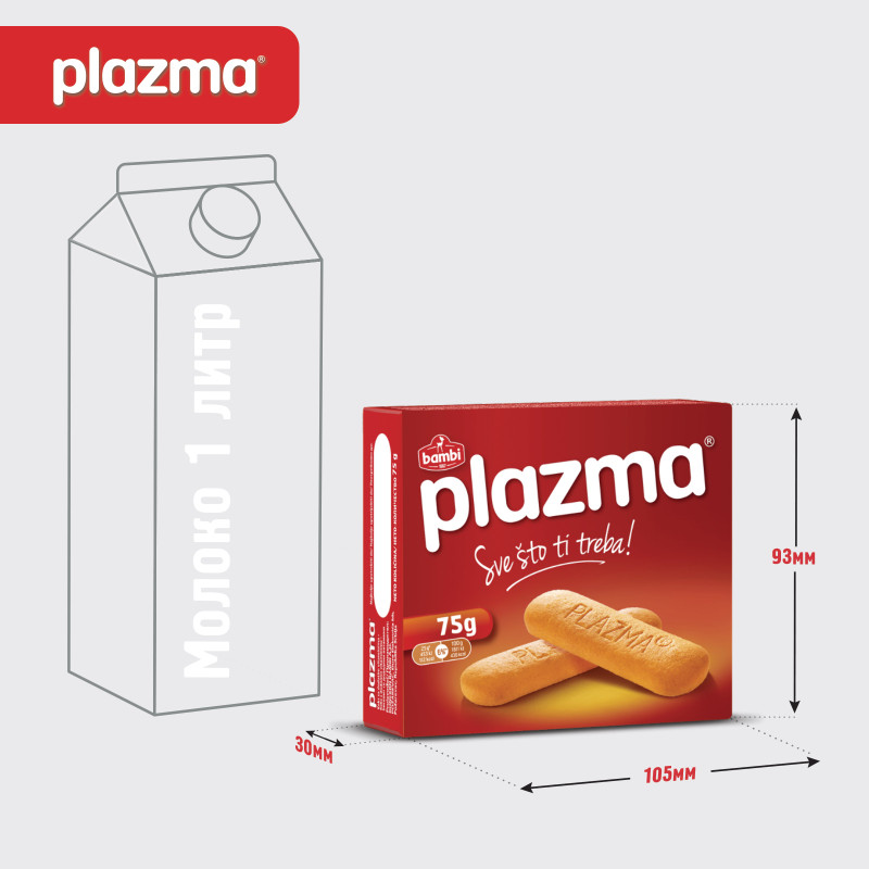 Печенье Plazma обогащенное витаминами, 75г — фото 3