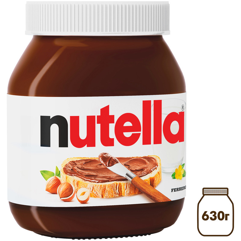 Ореховая паста Nutella фундук и какао, 630г — фото 2