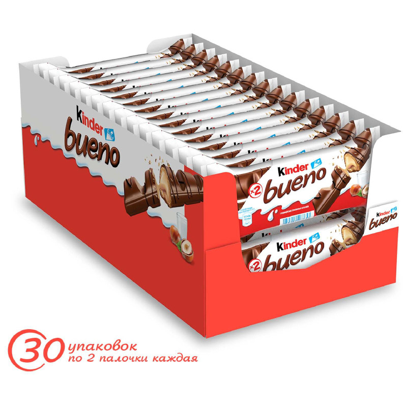 Батончик Kinder Bueno, 43г — фото 5