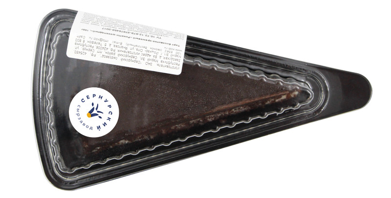 Торт бисквитно-кремовый Сернурская Кондитерка Рикотти шоколадный, 100г — фото 1
