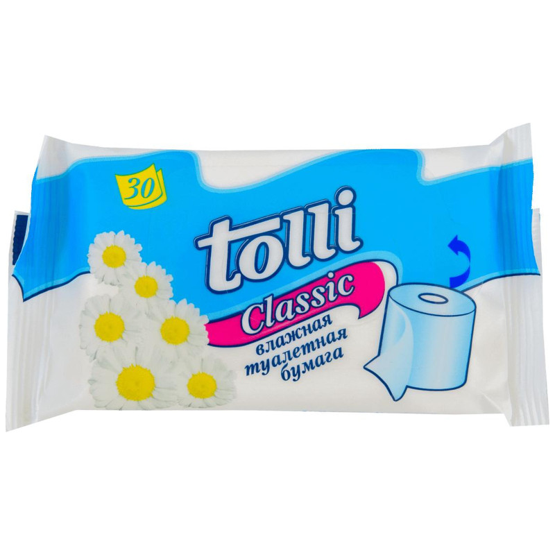 Туалетная бумага Tolli Classic влажная, 30шт — фото 1