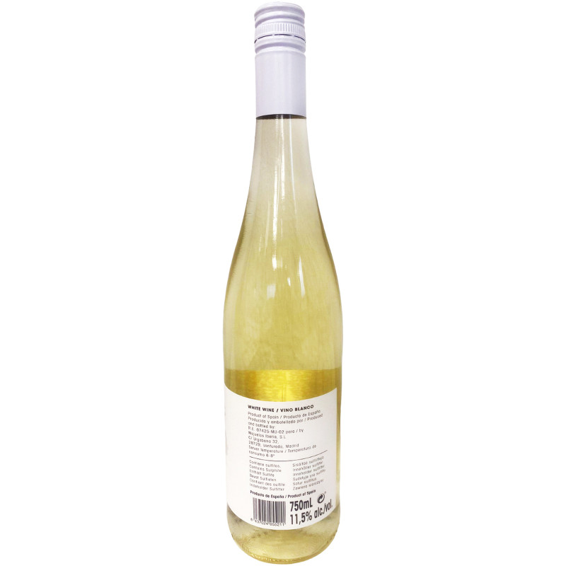 Вино Rebeca сортовое ординарное белое полусухое, 750мл — фото 1