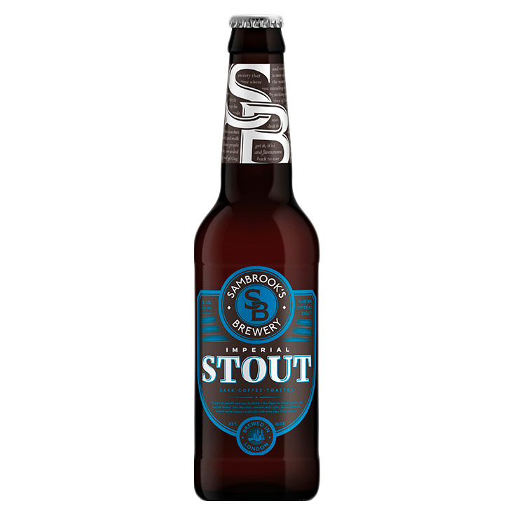 Пиво Sambrook's Brewery Империал Стаут тёмное фильтрованное непастеризованное 10.4%, 330мл