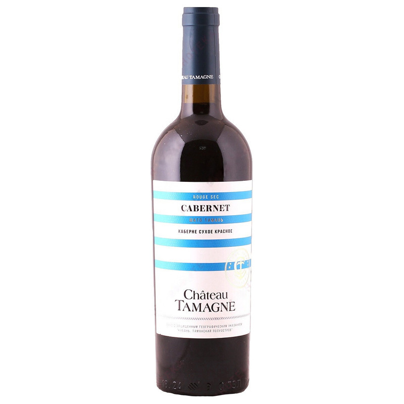 Вино Chateau Tamagne Каберне красное сухое 13%, 750мл