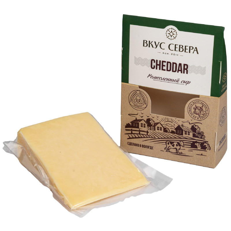 Сыр Вкус Севера Cheddar, 160г