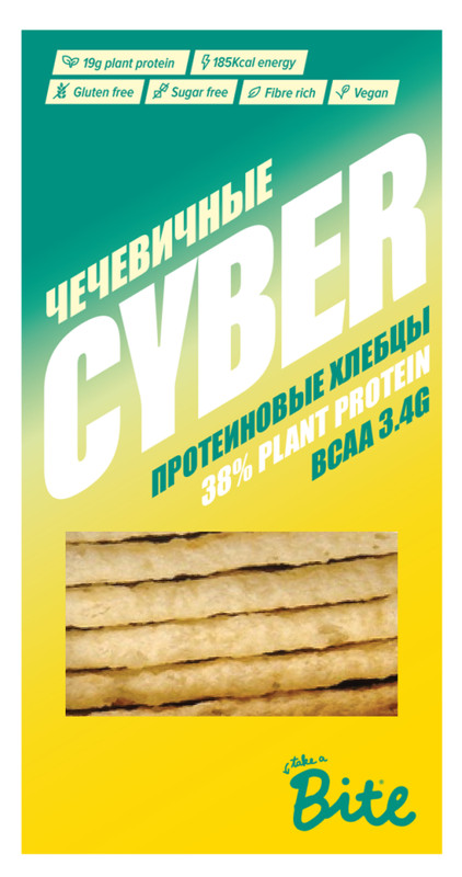 Хлебцы Take a Cyber Bite Чечевичные протеиновые хрустящие, 150г