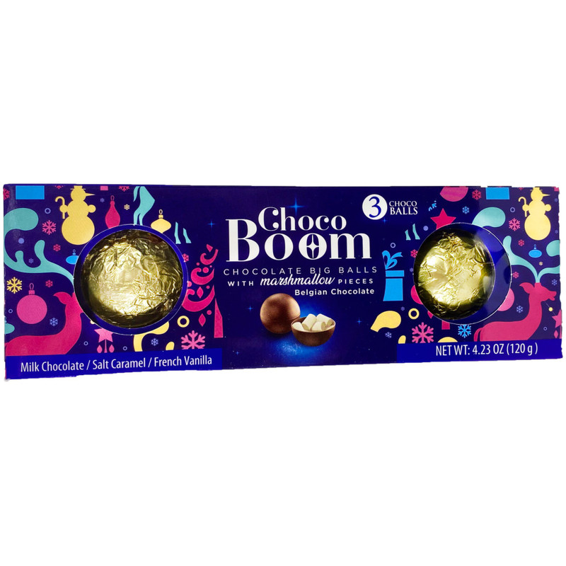 Choco boom. Choco Boom шоколадный. Шоколадные шарики бум. Choco Boom шоколадный шар с маршмеллоу 28г. Елочные шары в перекрестке.