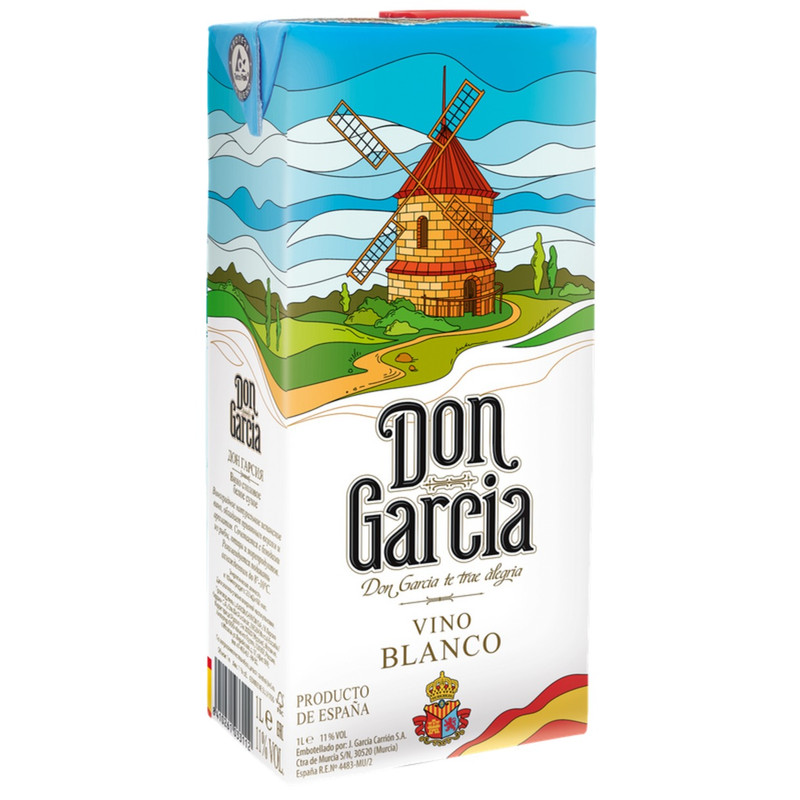 Вино Don Garcia белое сухое 11%, 1л