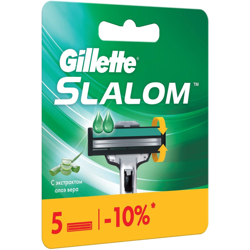 Кассеты для бритья Gillette Slalom, 5шт — фото 1