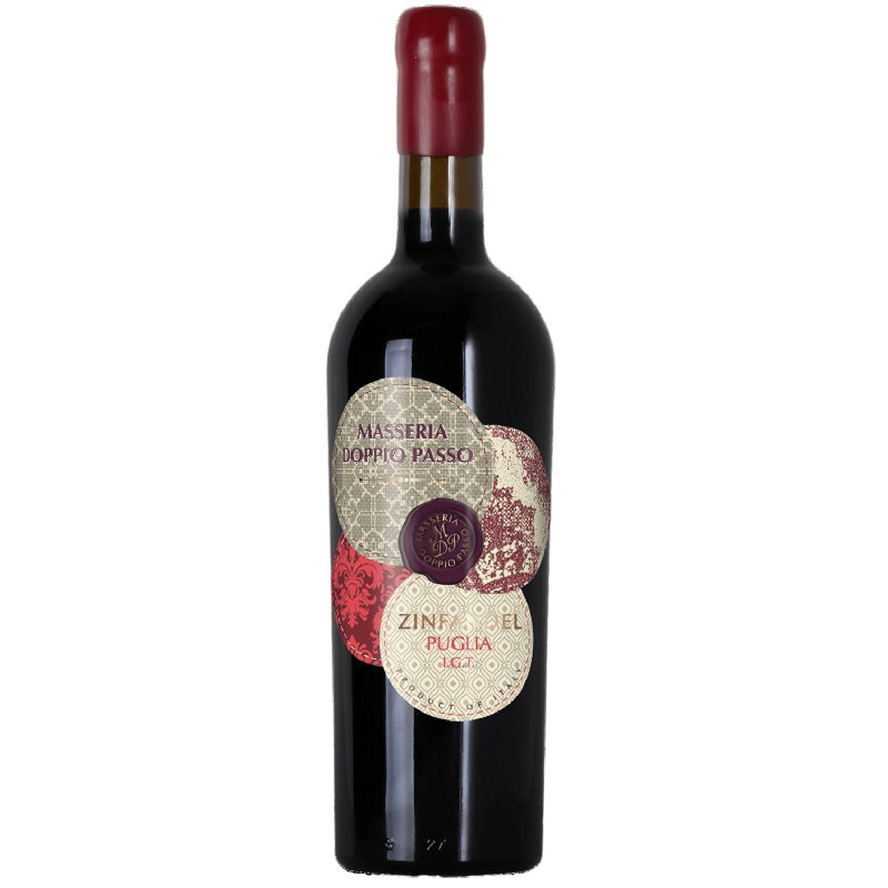 Вино Masseria Doppio Passo Primitivo-Zinfandel красное полусухое 13%, 750мл