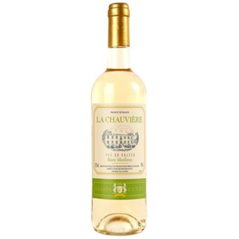 Вино La Chauviere Блан столовое белое полусладкое 9-15%, 750мл