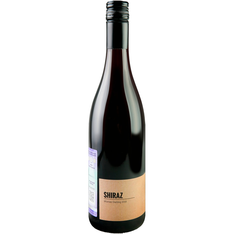 Вино ординарное сортовое Брейв Ту Би Мюррей Шираз полусухое красное, 750мл — фото 2