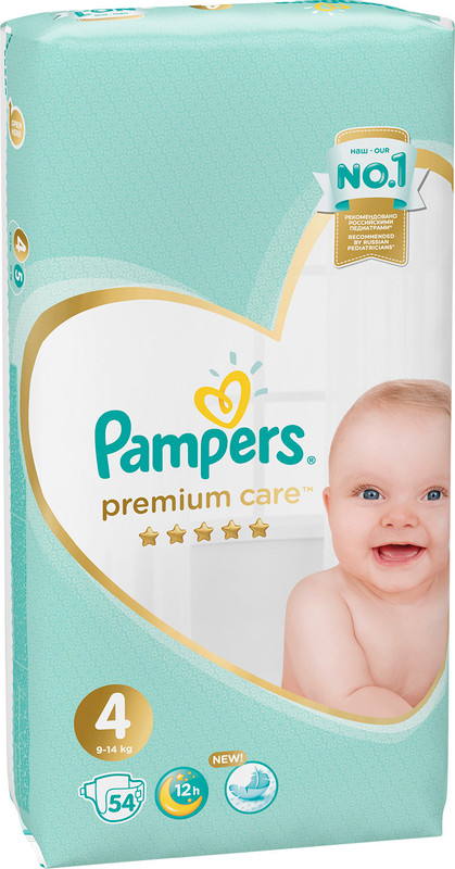 Подгузники Pampers Premium Care Maxi р.4 9-14кг, 54шт — фото 9
