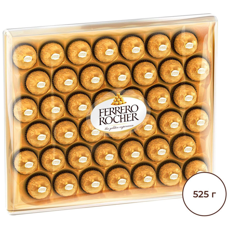 Конфеты Ferrero Rocher молочный шоколад и лесной орех, 525г — фото 1