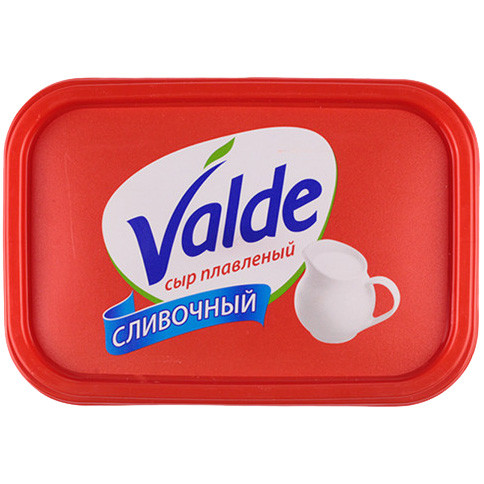 Сыр плавленый Valde сливочный 55%, 400г