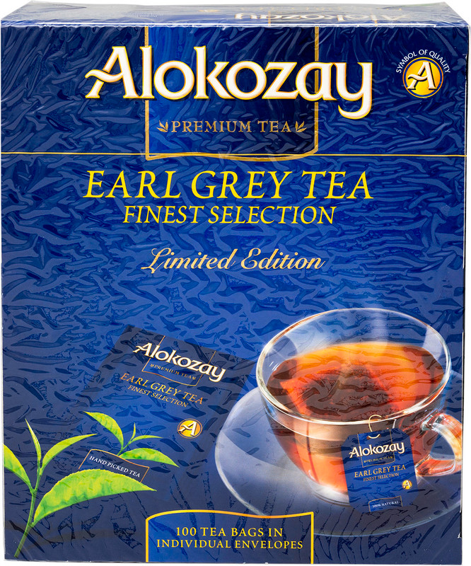 Чай Alokozay Эрл Грей чёрный с бергамотом в пакетиках, 100х2г — фото 5