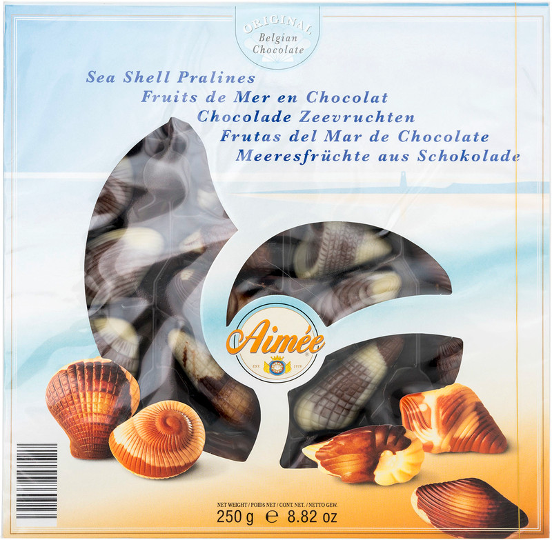 Конфеты Aimee Морские ракушки шоколадные, 250г — фото 1