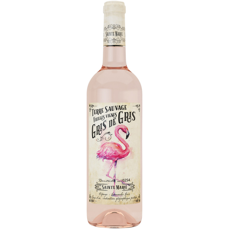 Вино Terre sauvage Gris de Gris Pays d'Oc розовое сухое 12%, 750мл