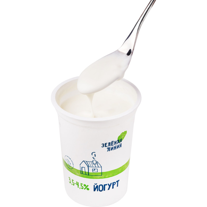 Йогурт 3.5-4.5% Зелёная Линия, 500г — фото 1