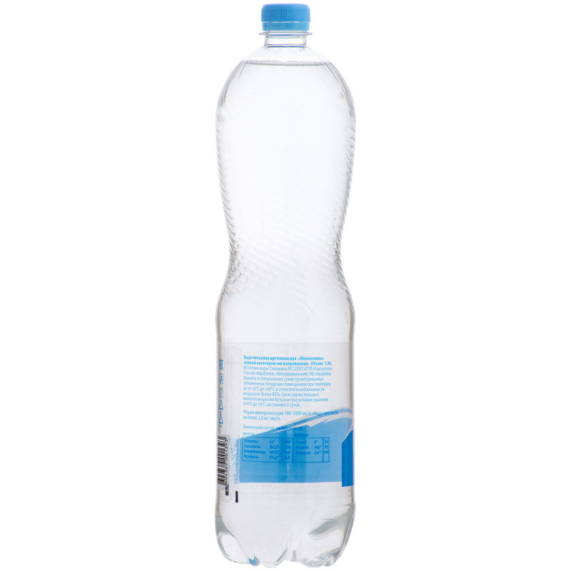 Вода Мензелинка артезианская питьевая 1 категории негазированная Пр!ст, 1.5л — фото 3
