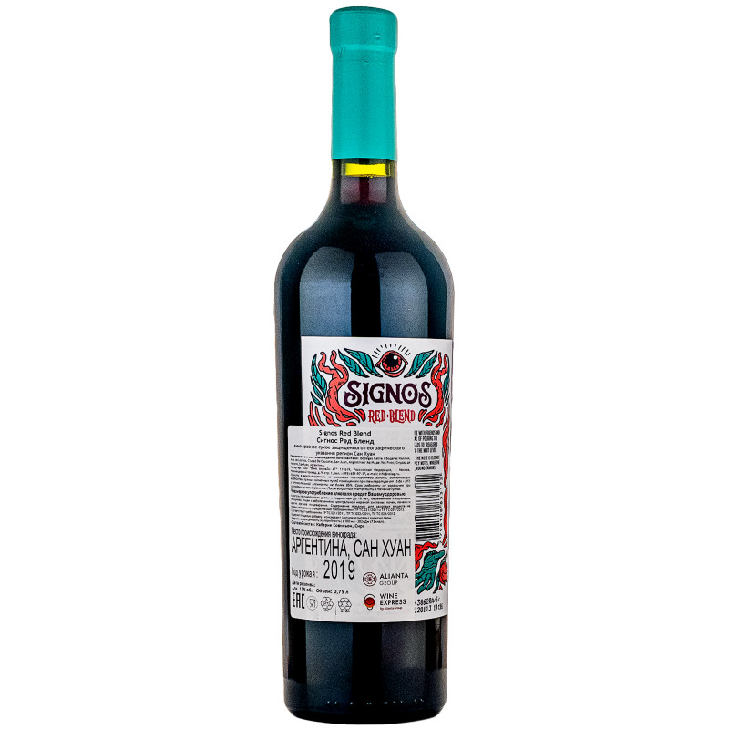 Вино Signos Red Blend красное сухое 13,4%, 750мл — фото 1