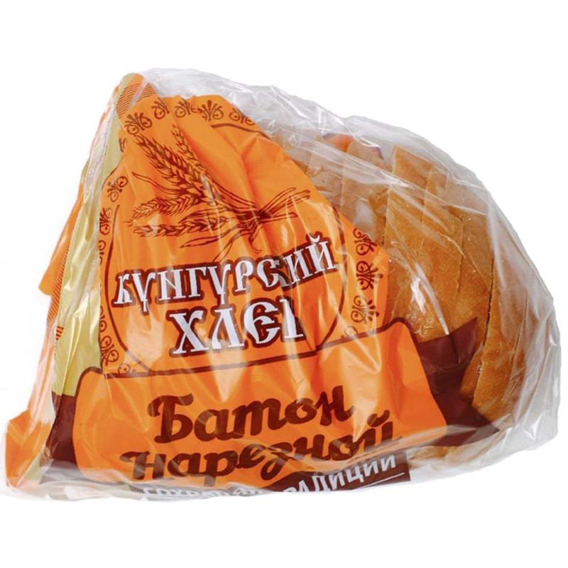 Батон Кунгурский Хлеб Нарезной часть изделия нарезка, 200г — фото 1