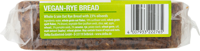 Хлеб Delba Вегетарианский овсяный со злаками, 300г — фото 4