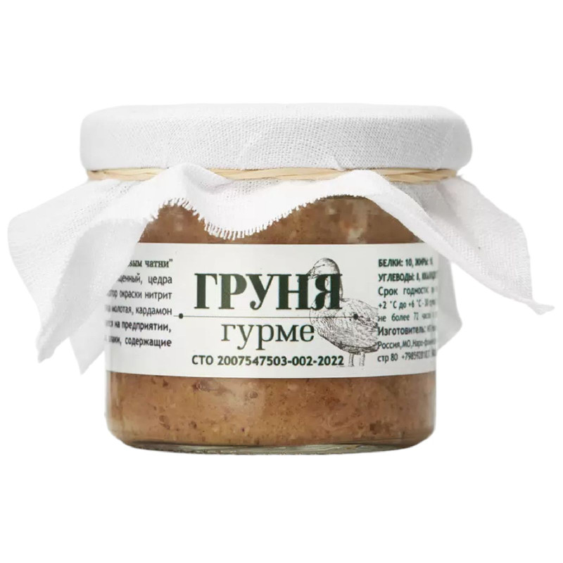 Рийет Груня Гурме из утки с вишнёвым чатни, 100г