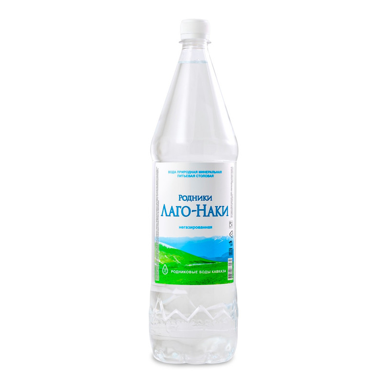 Вода Родники Лаго-Наки минеральная природная питьевая столовая негазированная, 1.5л