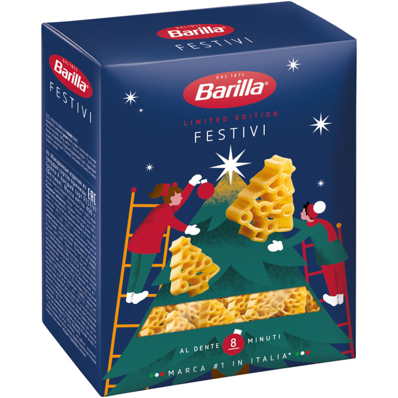 Макароны Barilla Festivi из твёрдых сортов пшеницы группы А, 400г — фото 2