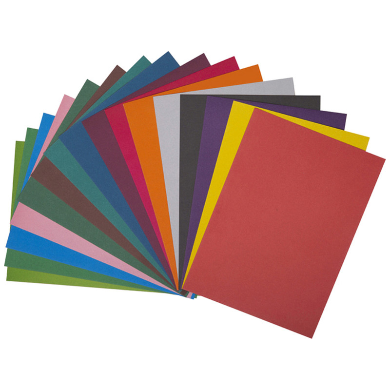 Набор цветной бумаги и картона 16 листов + 16 листов, A4, ArtSpace Коровка, в папке — фото 2