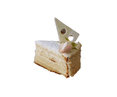 Торт Сернурская Кондитерка Сырный с фруктовой начинкой, 100г