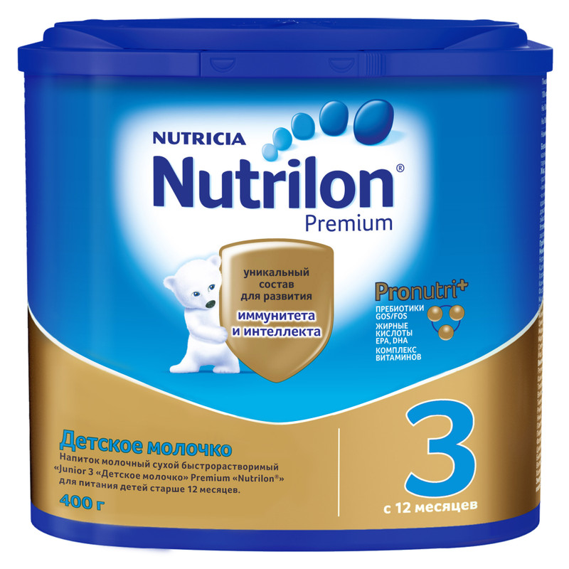 Заменитель грудного молока Nutrilon 3 Junior, 400г