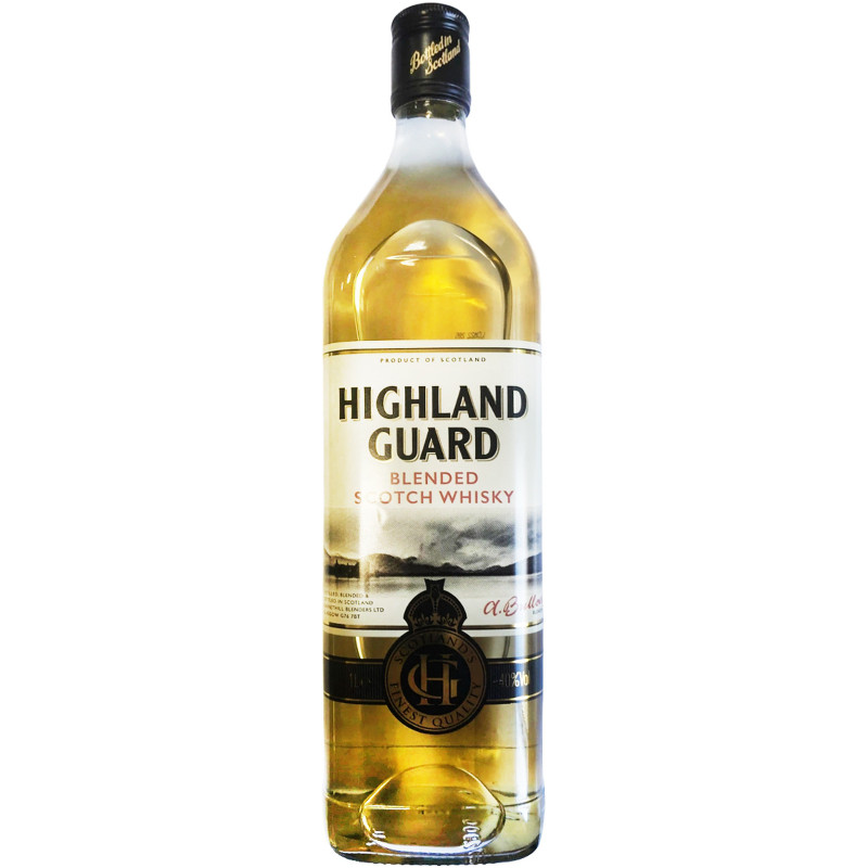 Виски Highland Guard шотландский 40%, 1л - купить с доставкой в Самаре в  Перекрёстке