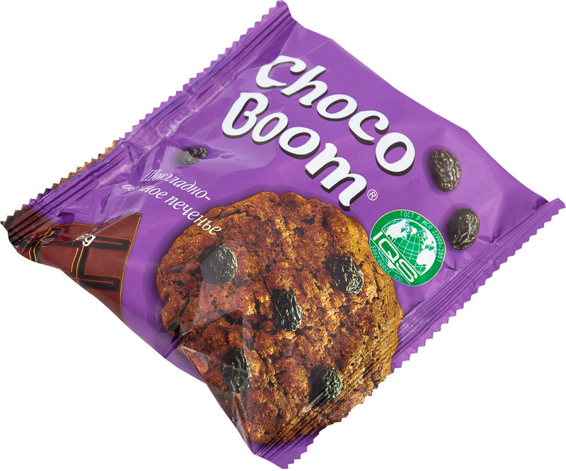 Печенье Choco Boom шоколадно-овсяное, 60г — фото 2