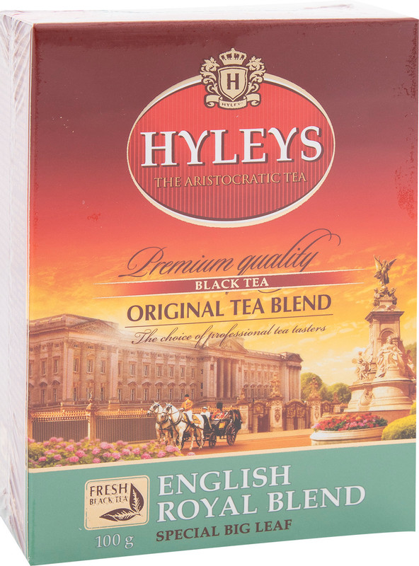 Чай Hyleys Английский Королевский купаж чёрный цитрус крупнолистовой, 100г