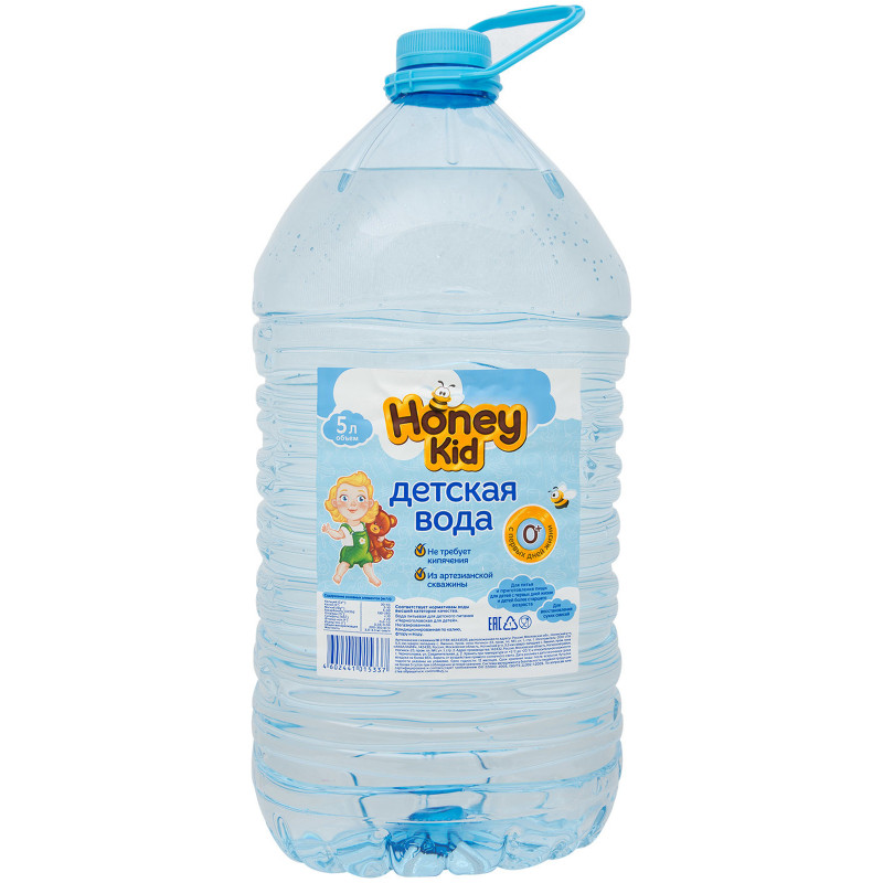 Вода Черноголовская питьевая негазированная 0 месяцев+ Honey Kid, 5л